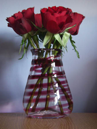 Spiral Red Vase